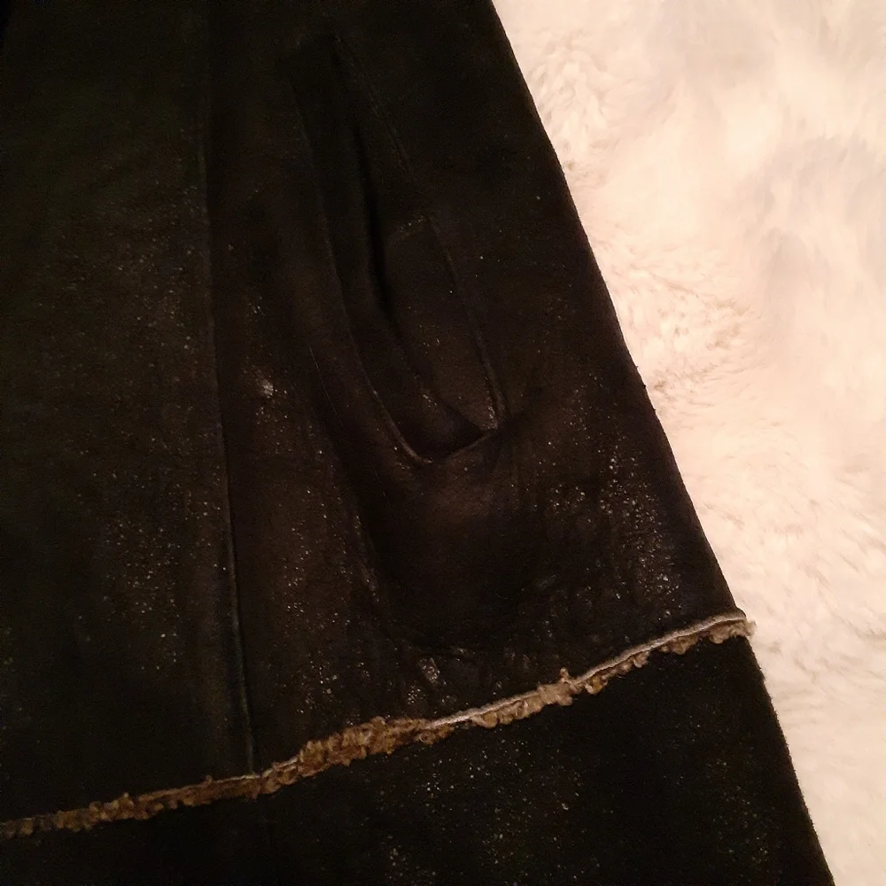 Vintage Shearling Lamb Leather Penny Lane Coat - Picture 8 of 9